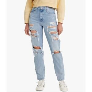 Levi’s High Waisted Distressed Mom Jeans Size 30